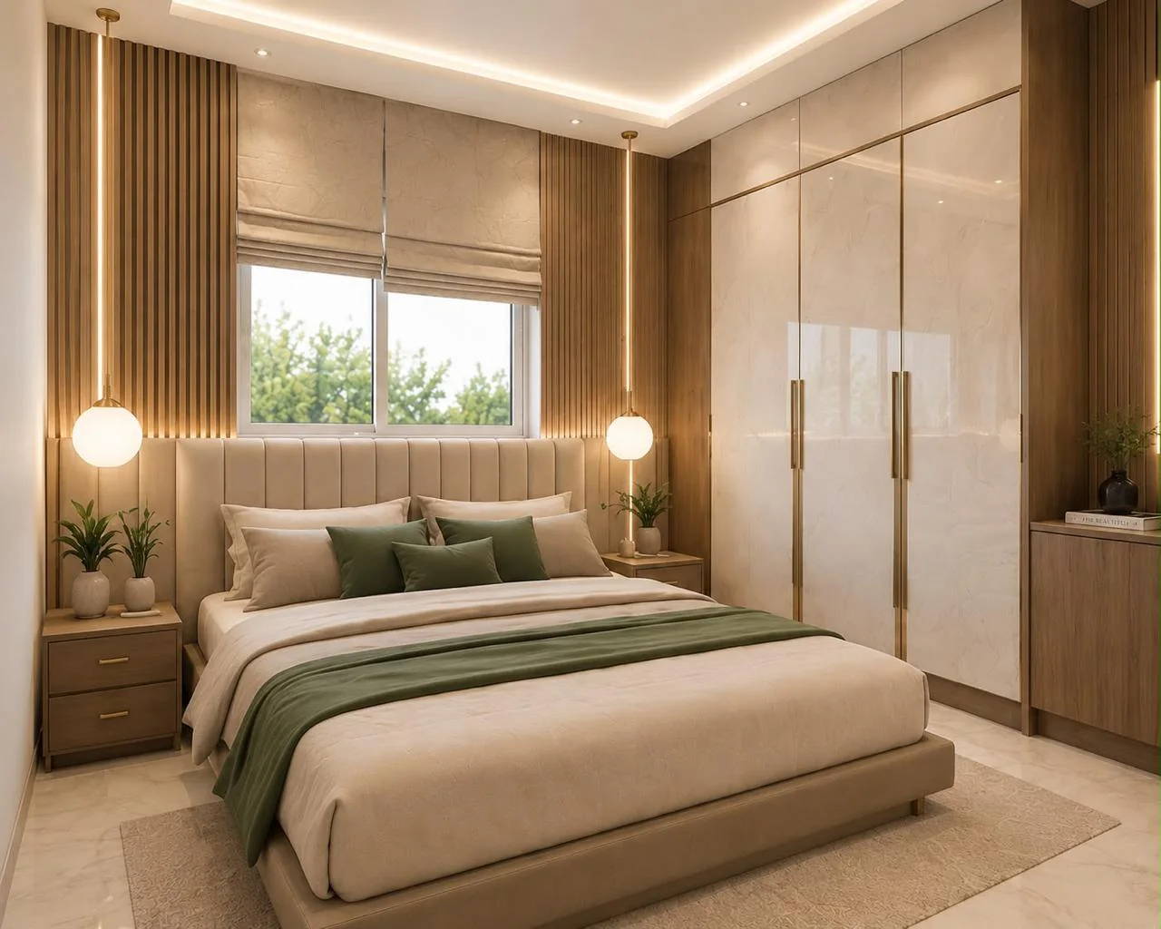 Nivasa — Bedroom in natural light
